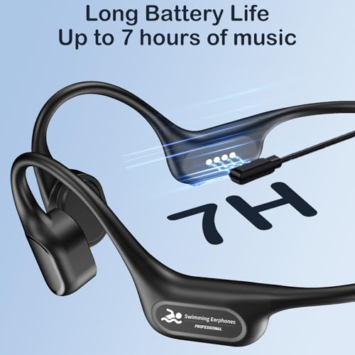 IP68 Waterproof Bone Conduction Swimming Headphones with MP3 Player (Black) F4622