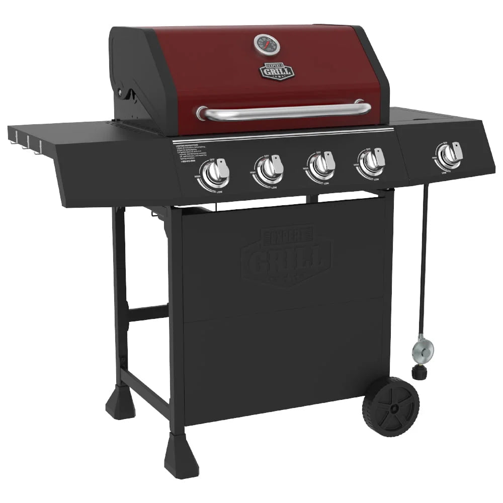 4 Burner Propane Gas Grill with Side Burner C370814