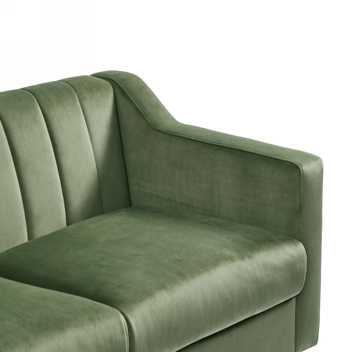Green Velvet 3 Seats Sofa F169