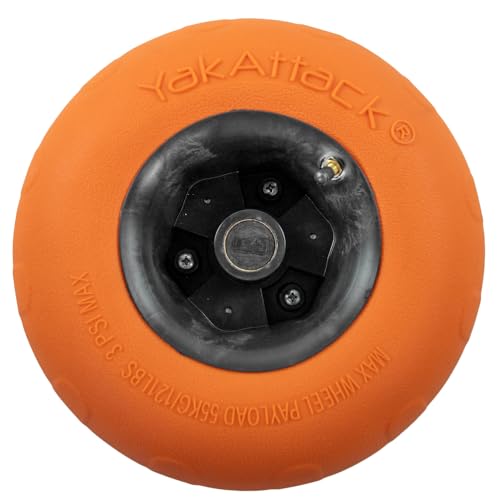 Orange/Black Kayak Cart with Air-Filled Balloon Sand Tire G913829
