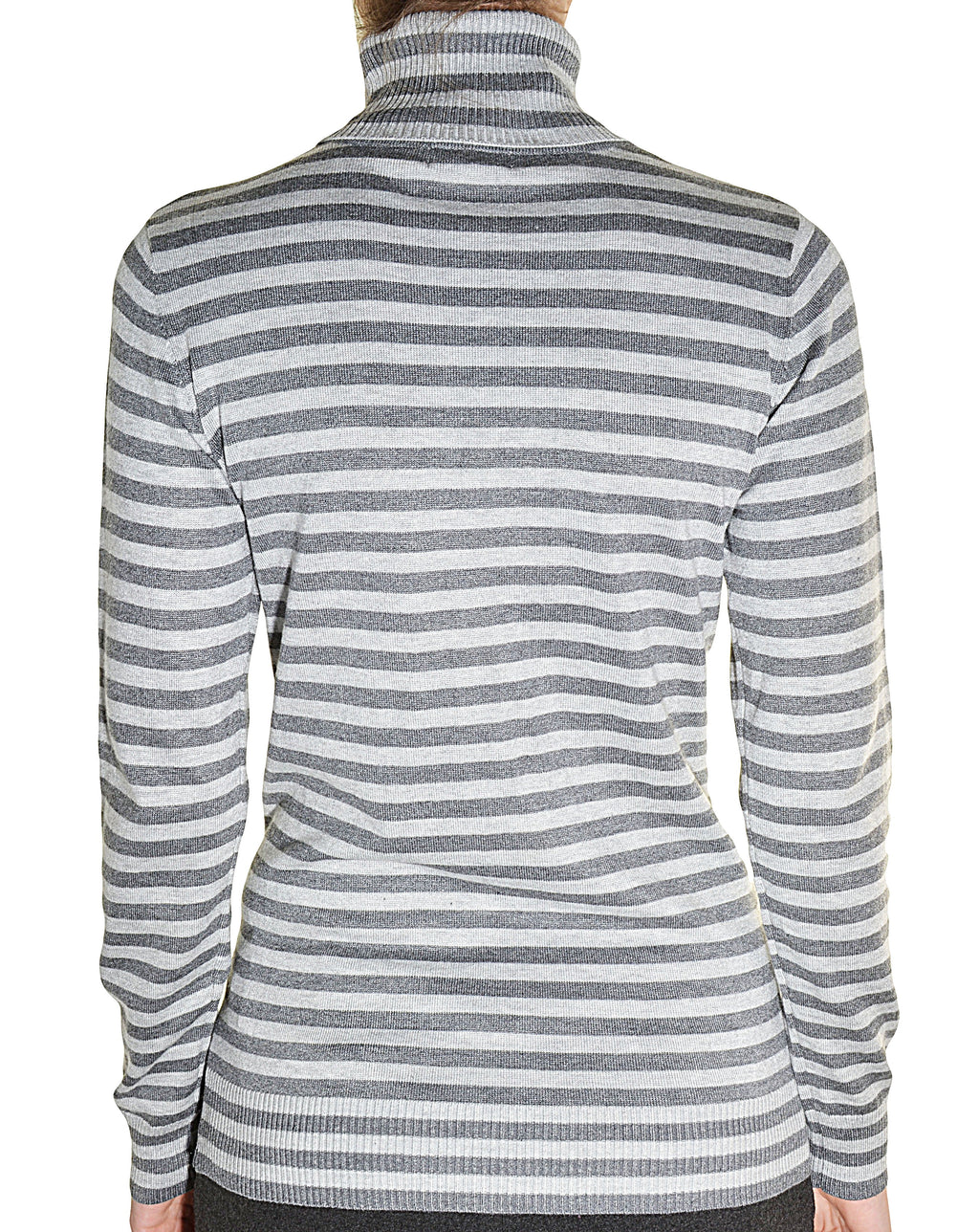 Striped Knit Turtleneck Shirt P454088