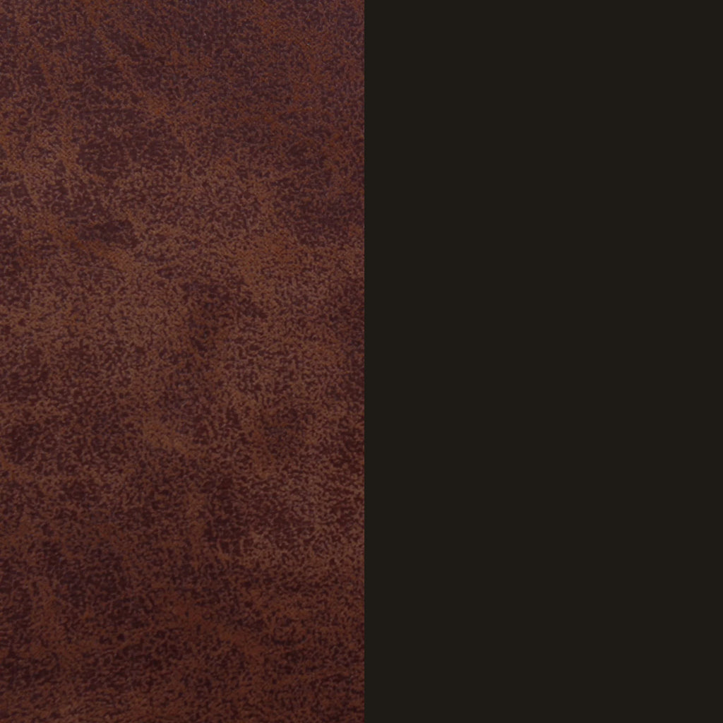 Brown Backless Upholstered Bar Stool with Metal Base R82112
