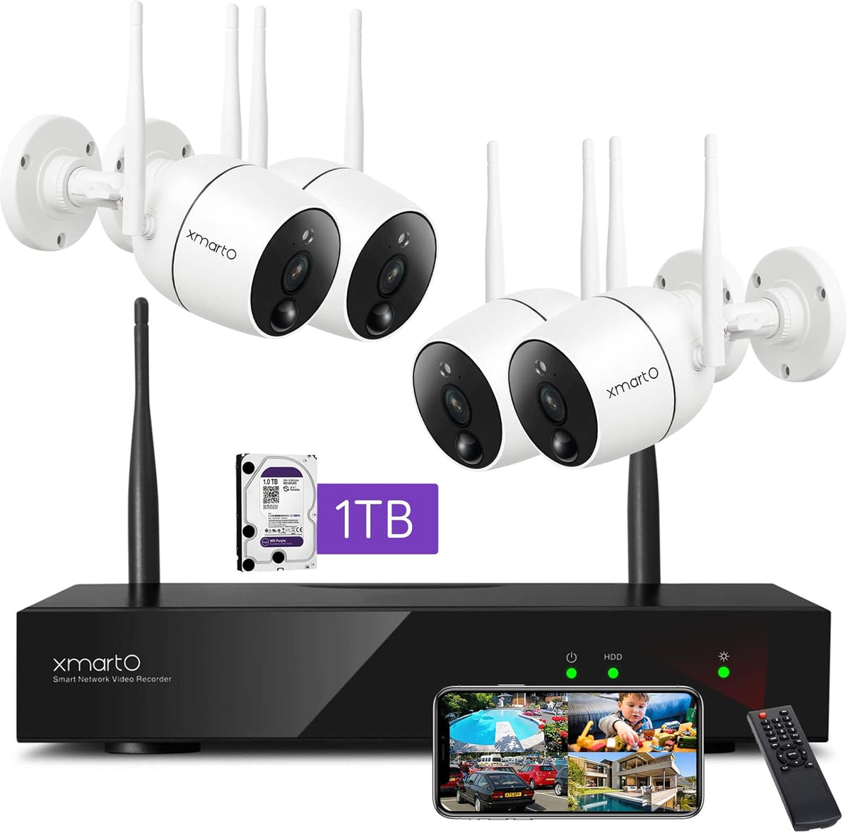 2K HD Wireless Security Camera with Color Night Vision U138