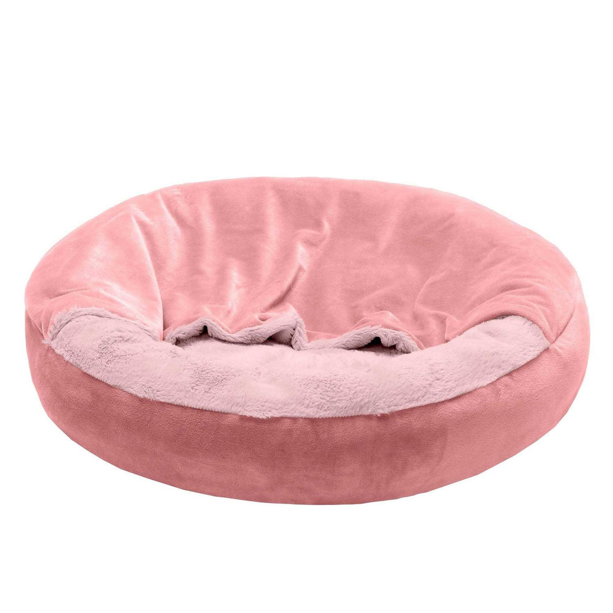 Faux Fur Hooded Donut Bed Z372034