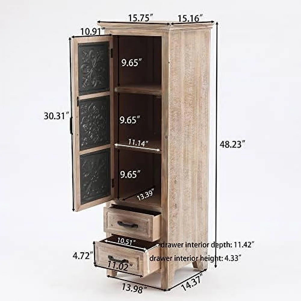 Wood Cabinet with Shelves 32 inch T525441