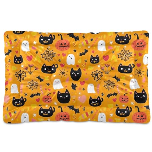 Soft Machine Washable Dog Bed Mat with Anti-Slip Bottom R4494