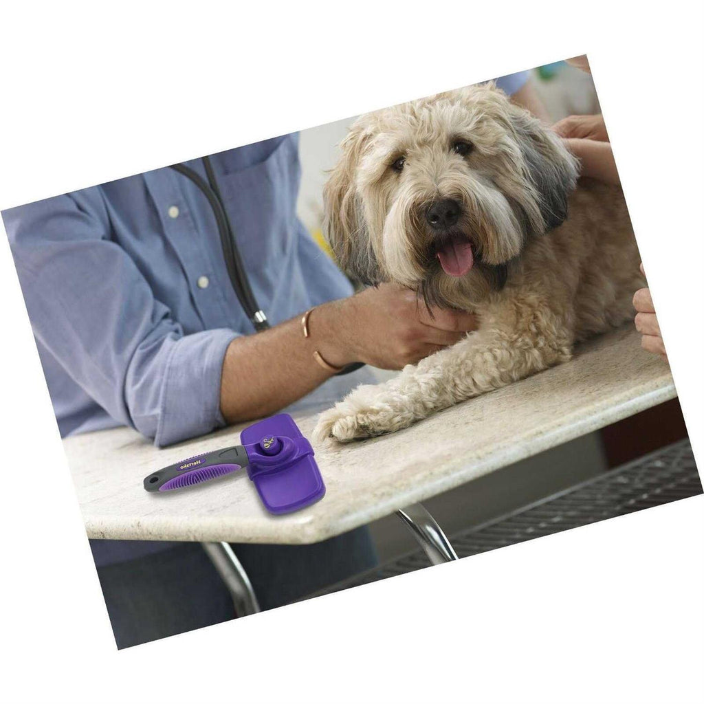 Self-Cleaning Dog & Cat Slicker Brush M3056