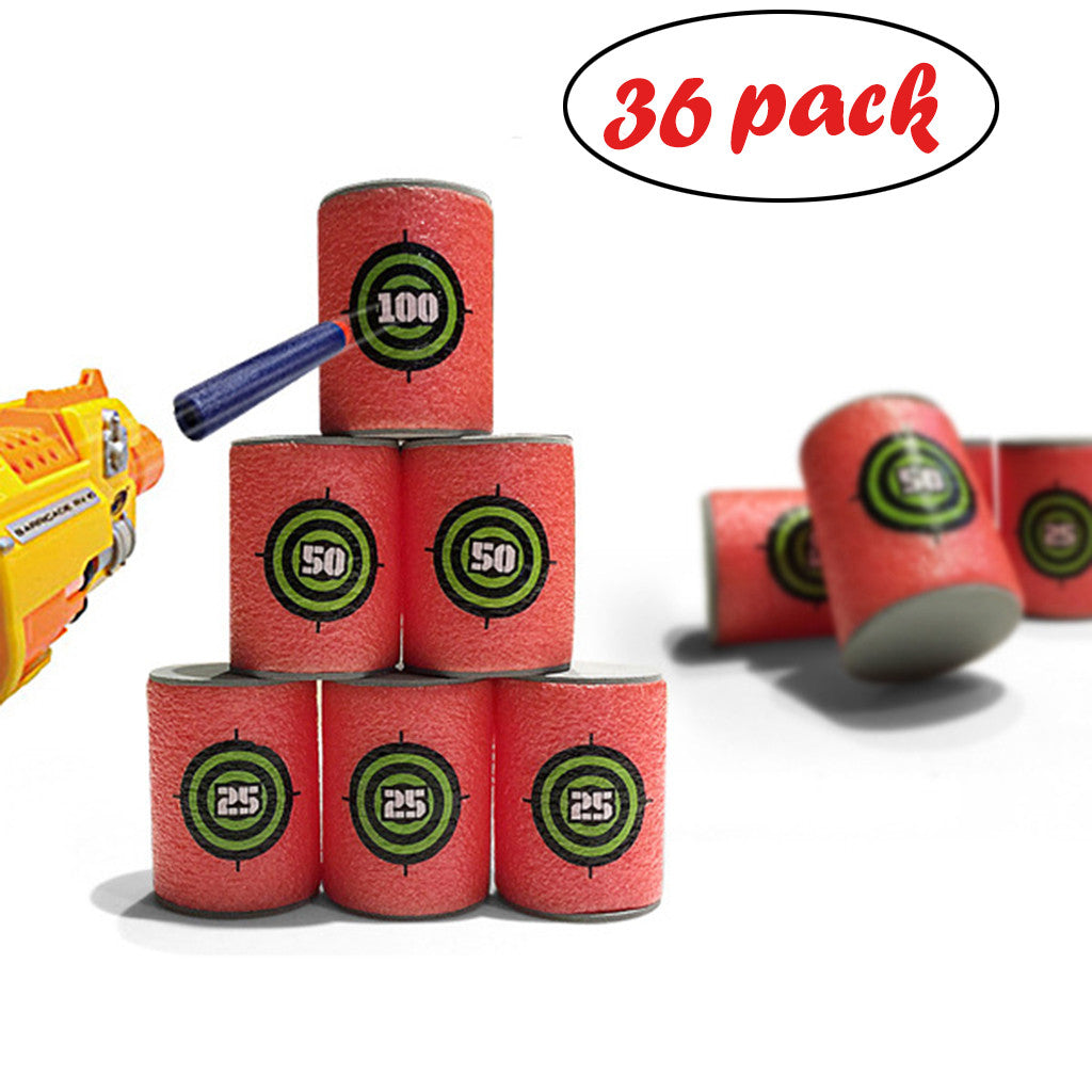 36 Pcs EVA Soft Bullet Target for Blasters B225