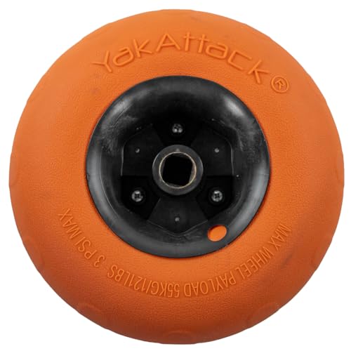 Orange/Black Kayak Cart with Air-Filled Balloon Sand Tire G913829