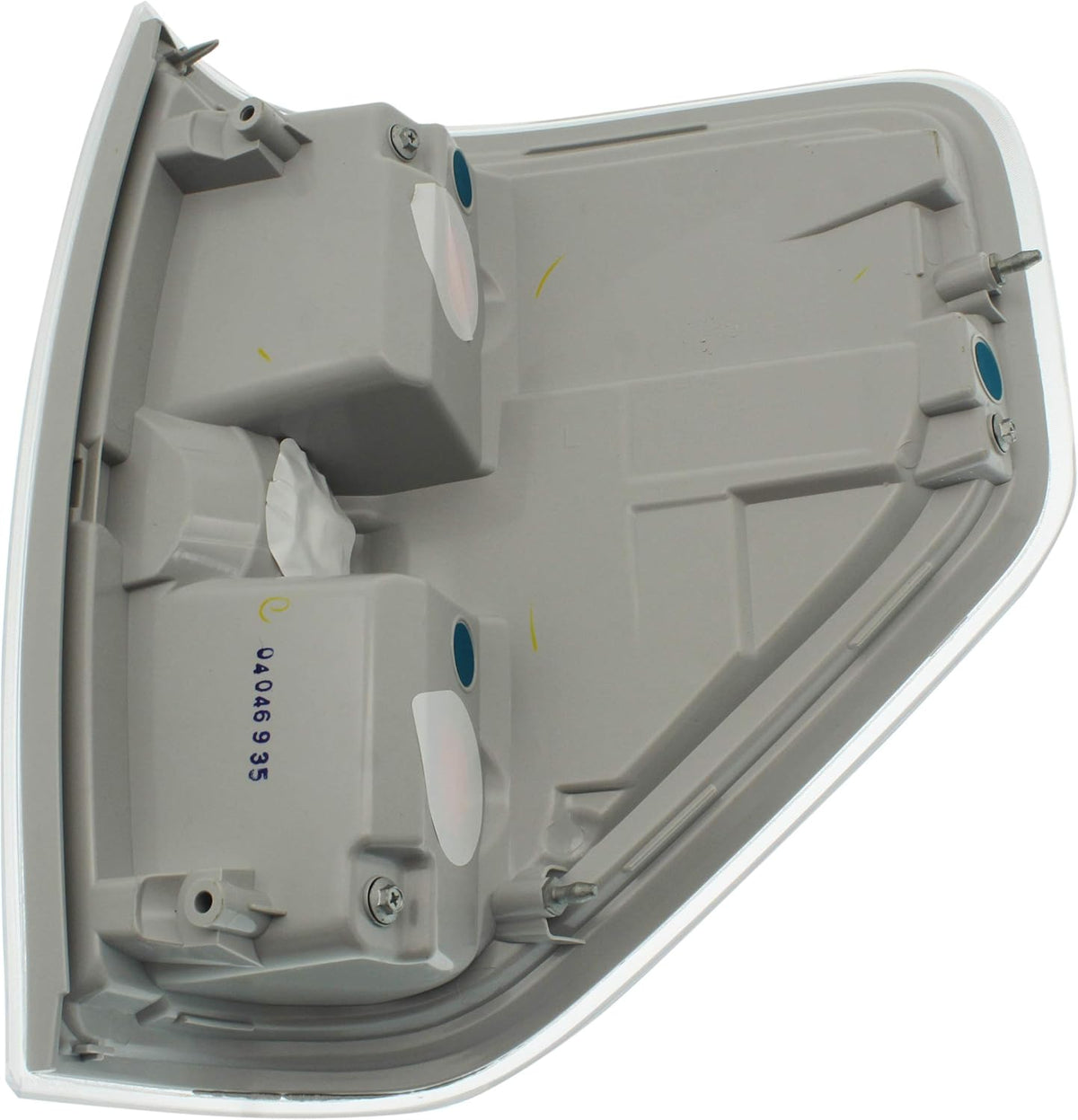 Tail Light Lens and Housing Compatible with 2009-2014 Ford F-150 Styleside Chrome trim Driver Side Pack of 2 W320696