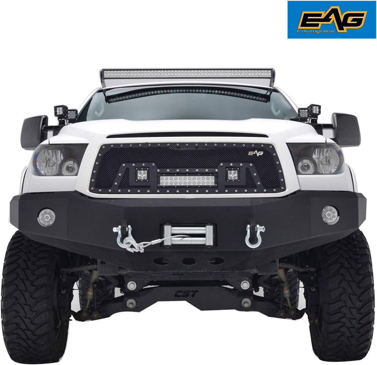 Black Stainless Steel Wire Mesh Grille with 3 LED Lights Y165