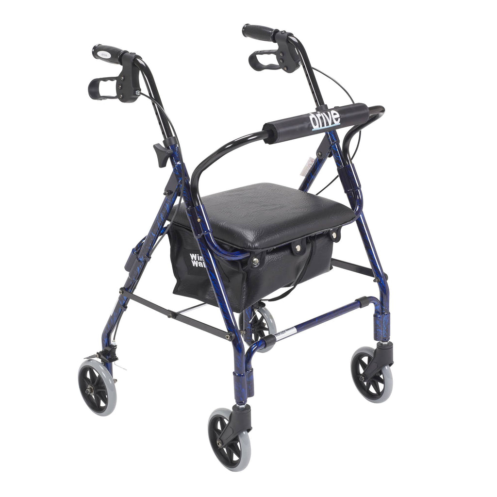 Flame Blue Rollator Walker K36024