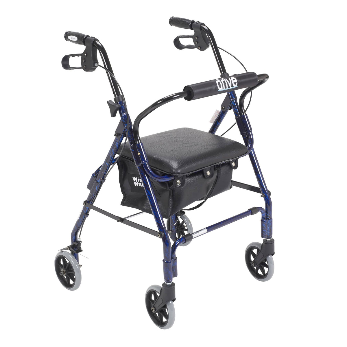 Flame Blue Rollator Walker K36024