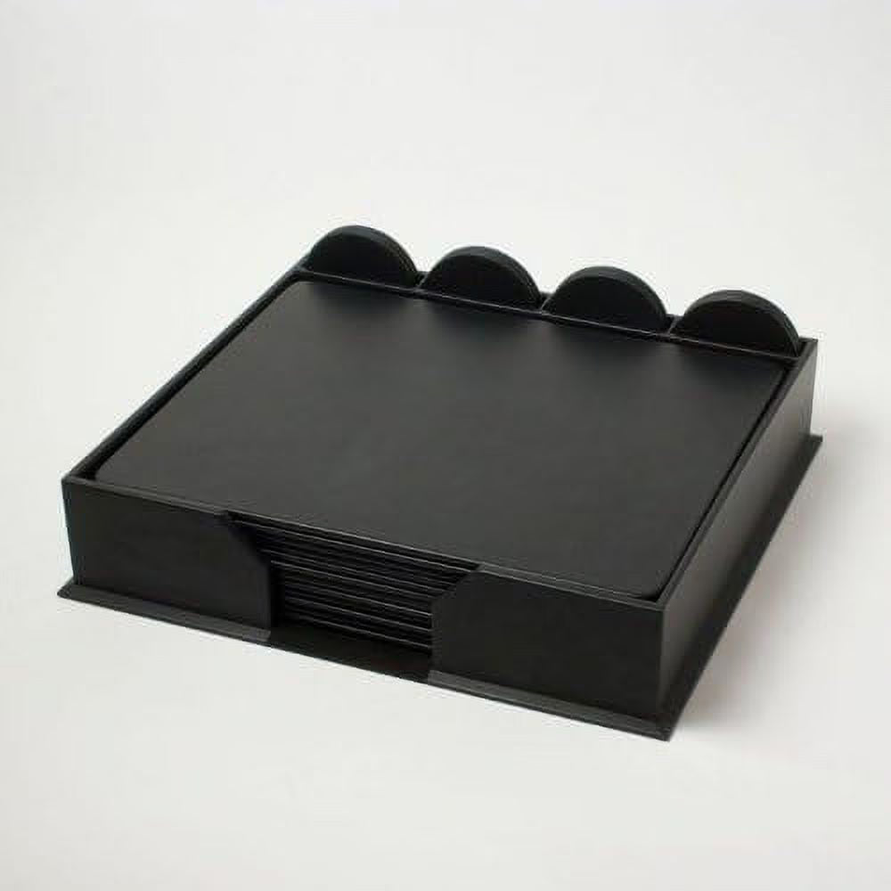 Black Leather Conference Room Set 23 Piece V26824