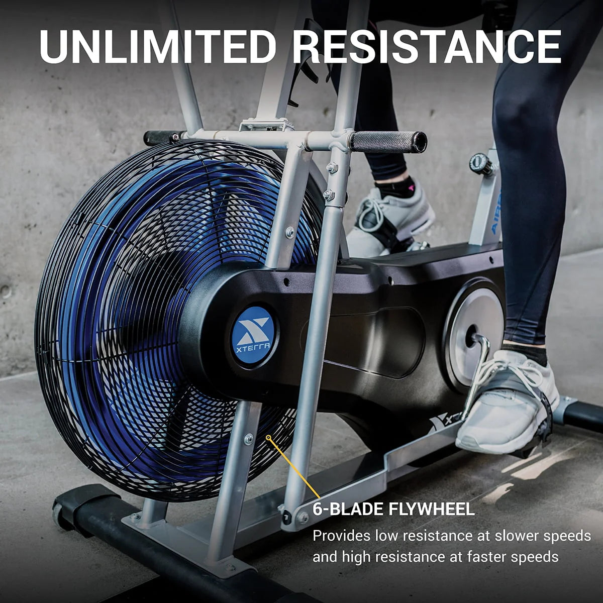Exercise Bike with Wind Resistance and LCD Display E1875