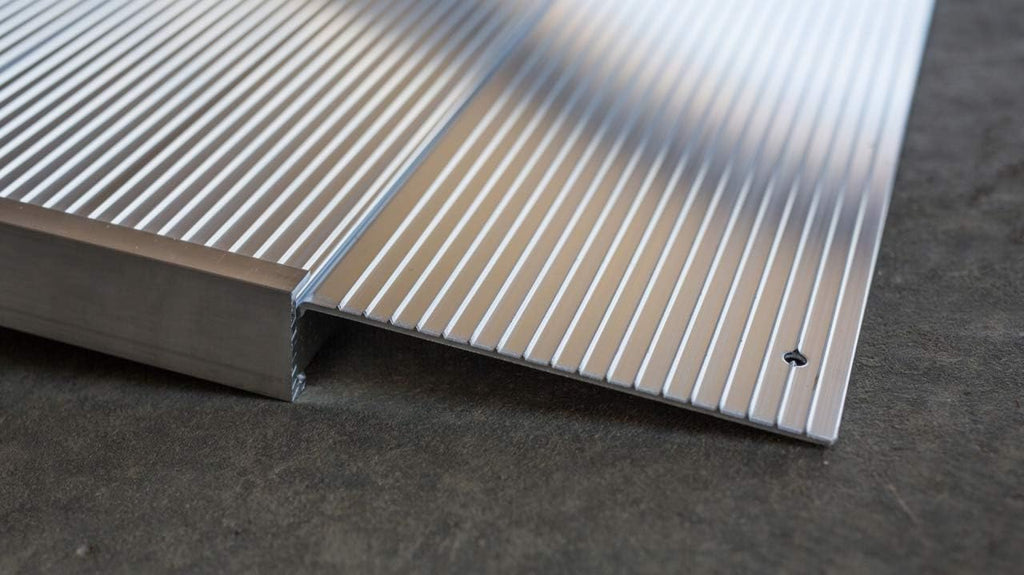Aluminum Threshold Ramp with Adjustable Height, 12" L x 36" W, Pack of 2 D3885