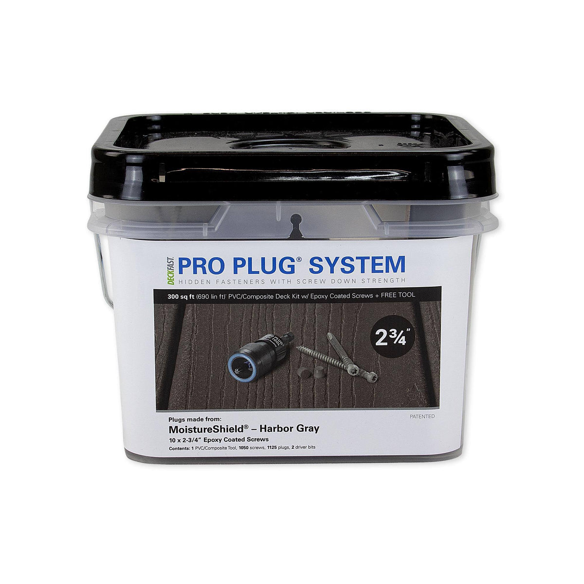 300 Square Feet Epoxy Coated Carbon Steel Decking Plug System D574
