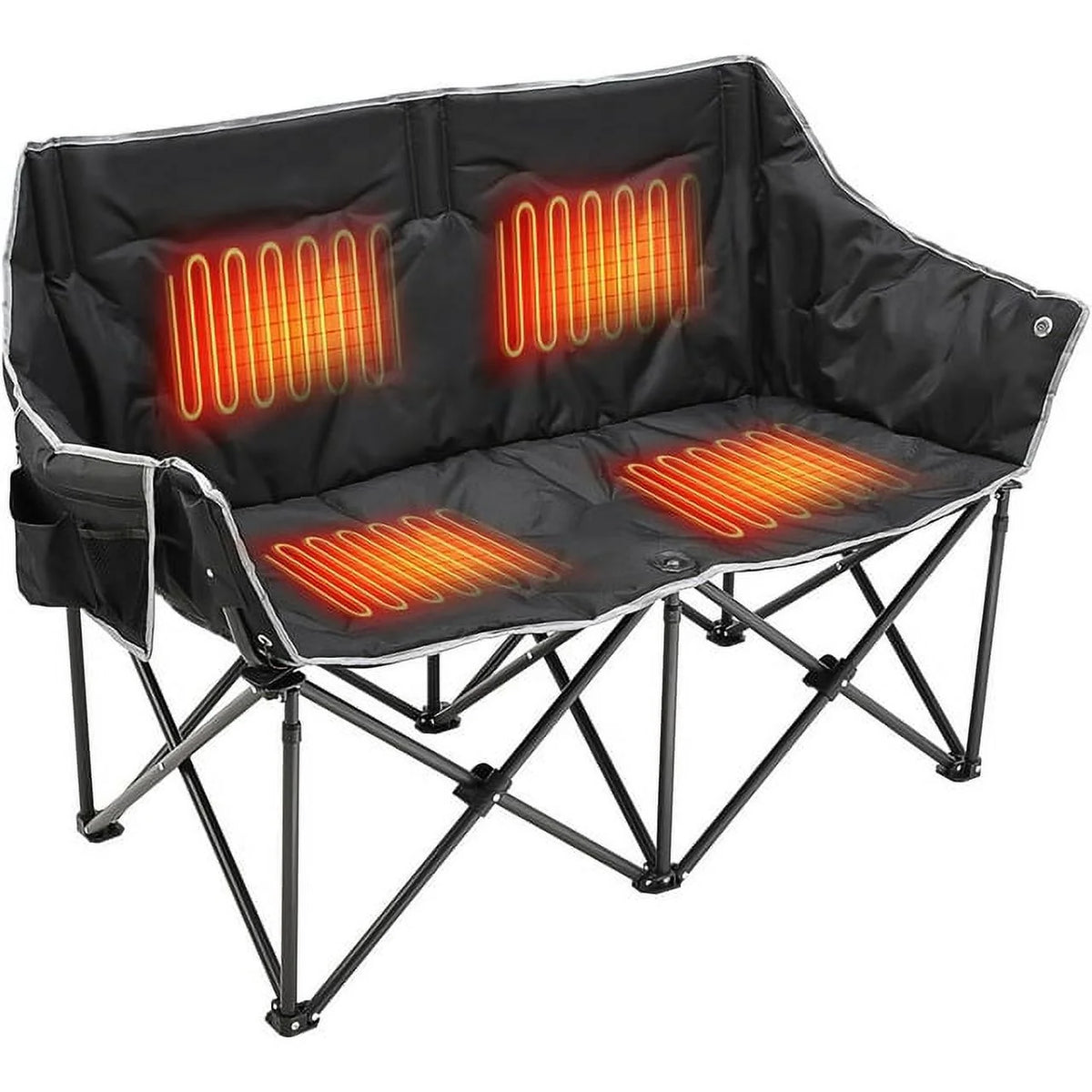 Heated Double Folding Camping Chair D50009