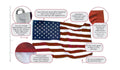 American Flag 8 x 12 ft. Tough-Tex X4203