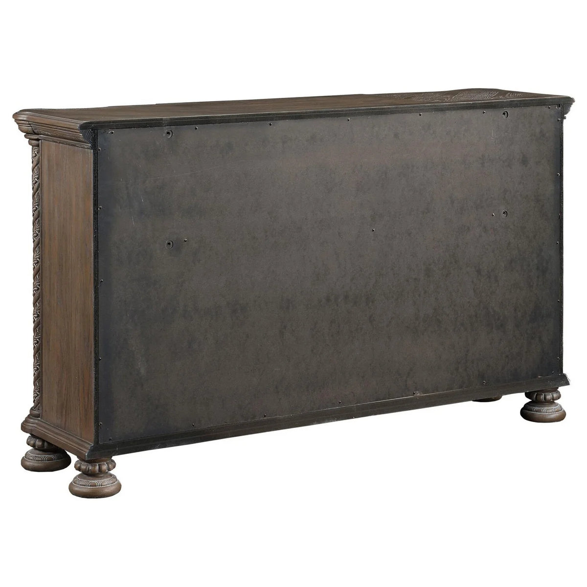 Oak Brown Wood Dresser with 9 Drawers E89619