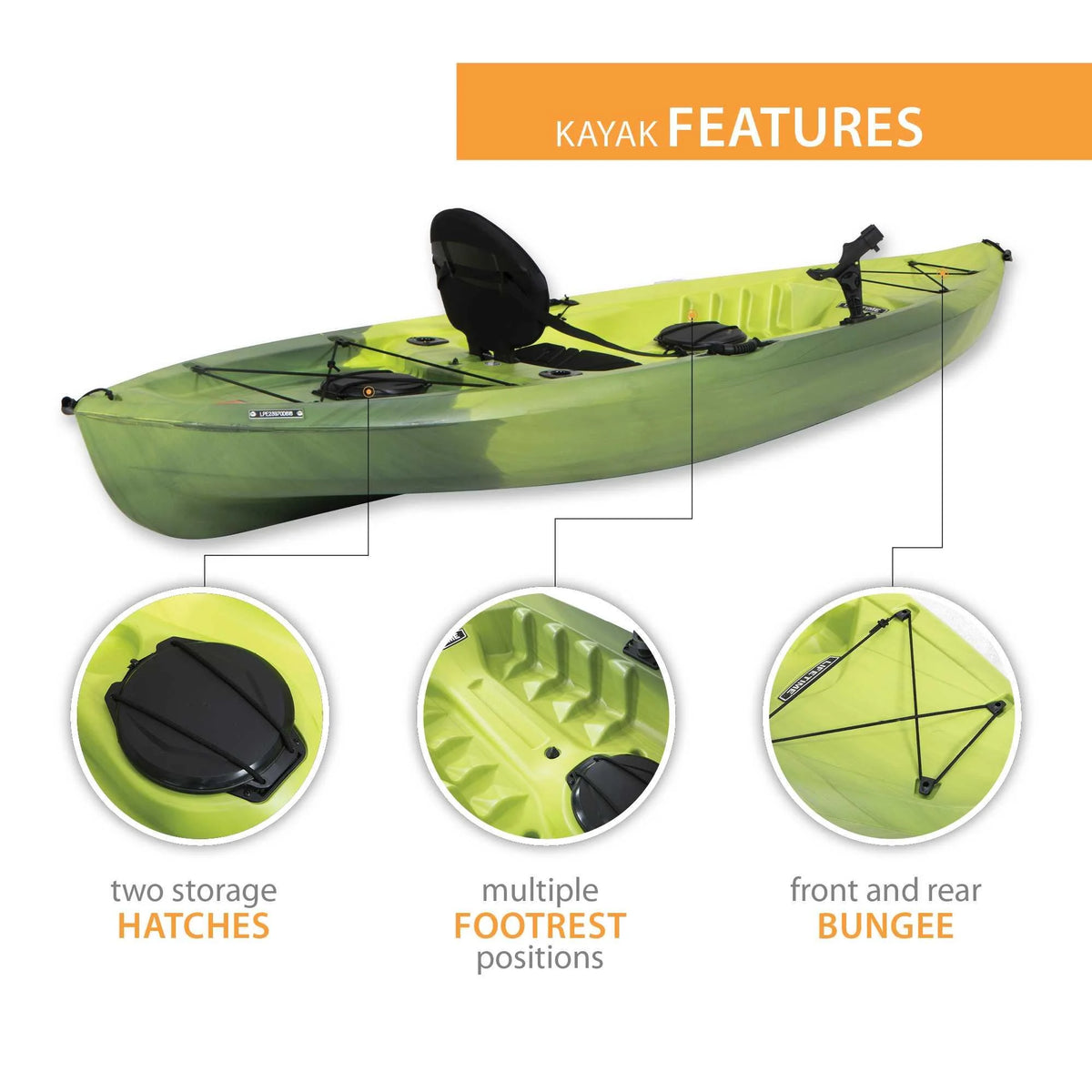 Olive Green Fishing Kayak E107