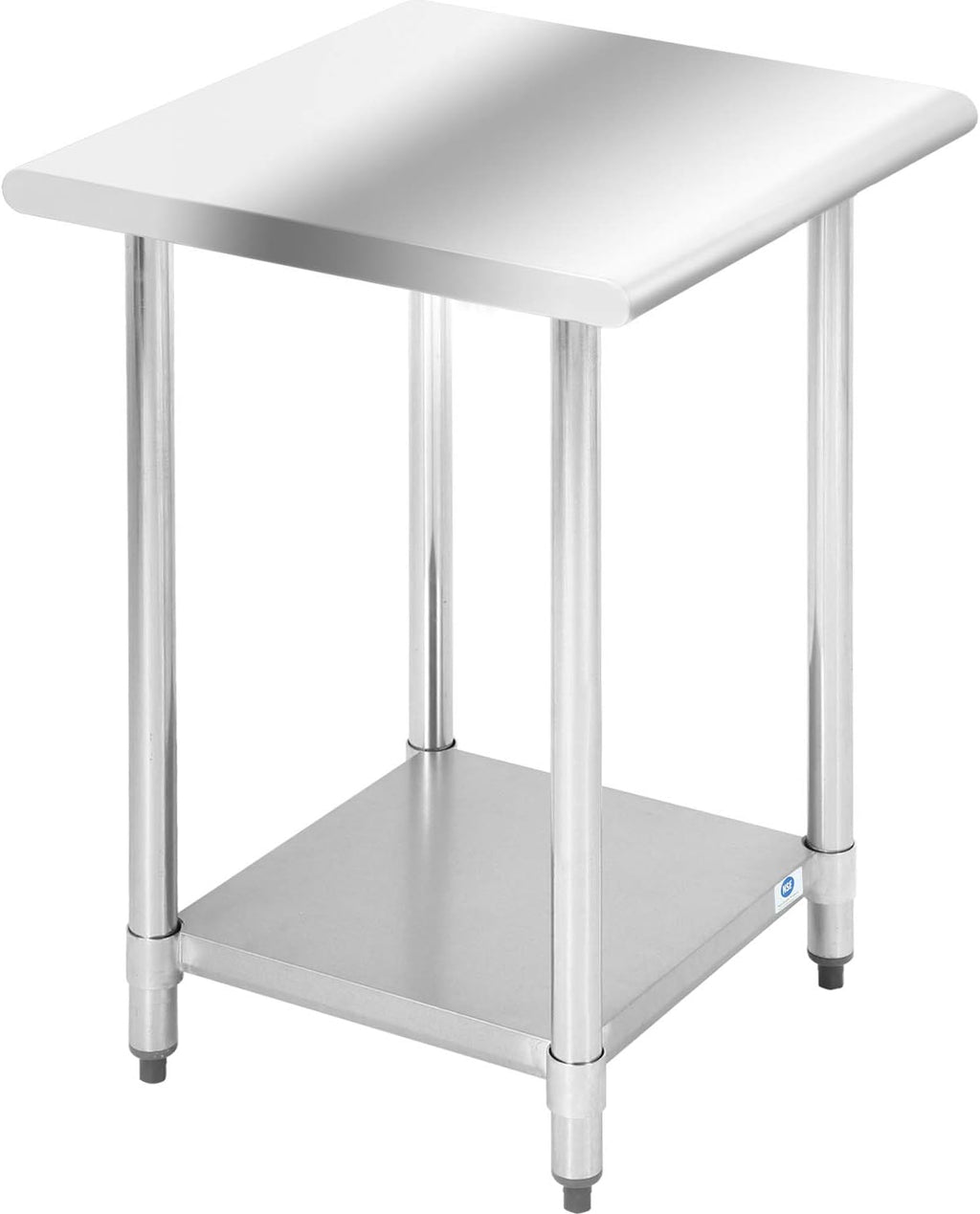 Stainless Steel Commercial Work Table with Adjustable Foot, 24Wx24L, Pack of 2 B6568