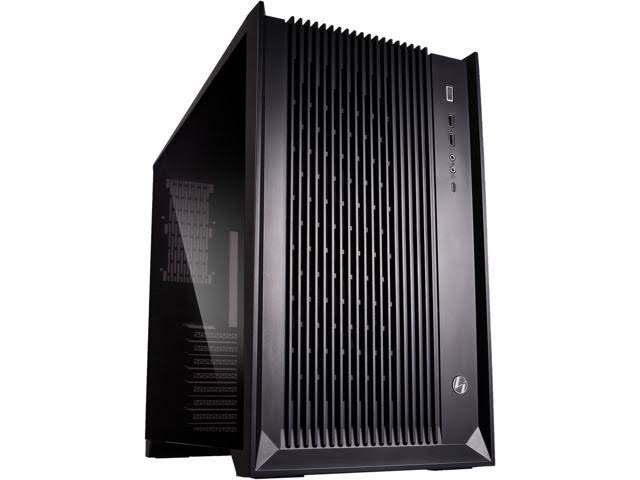 Black SECC Tempered Glass ATX Mid Tower Computer Case C9068