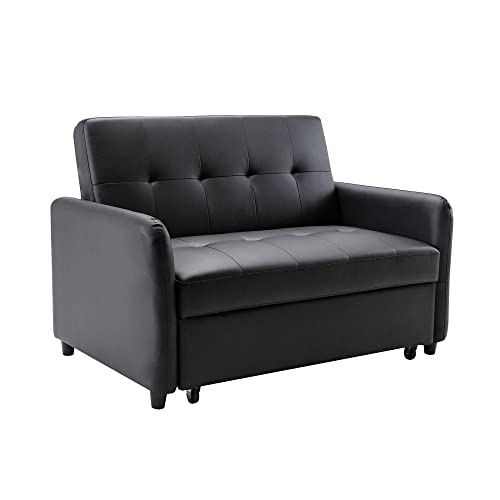 Brown Pull-Out Sofa Bed P9096