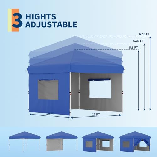 White Pop Up Canopy Tent with Roller Bag F8967