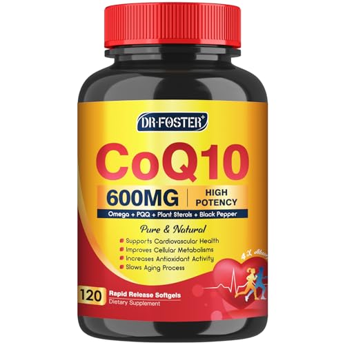 CoQ10 600 mg Softgels with Omega 3 & PQQ & Vitamin E G9335