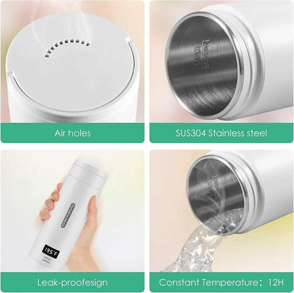 Electric Stainless Portable Travel Kettle 380ml S5233