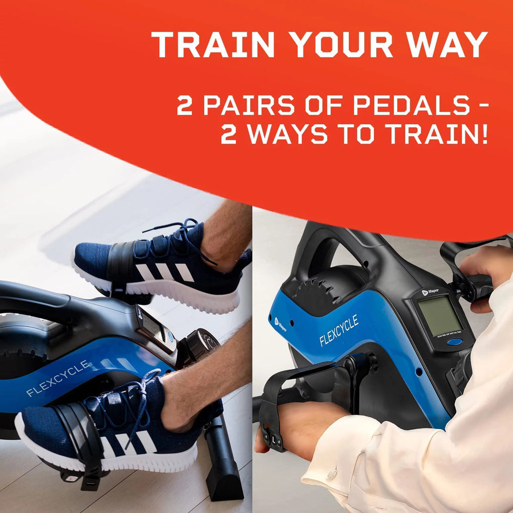 Blue Stationary Bike Pedal Exerciser E444546