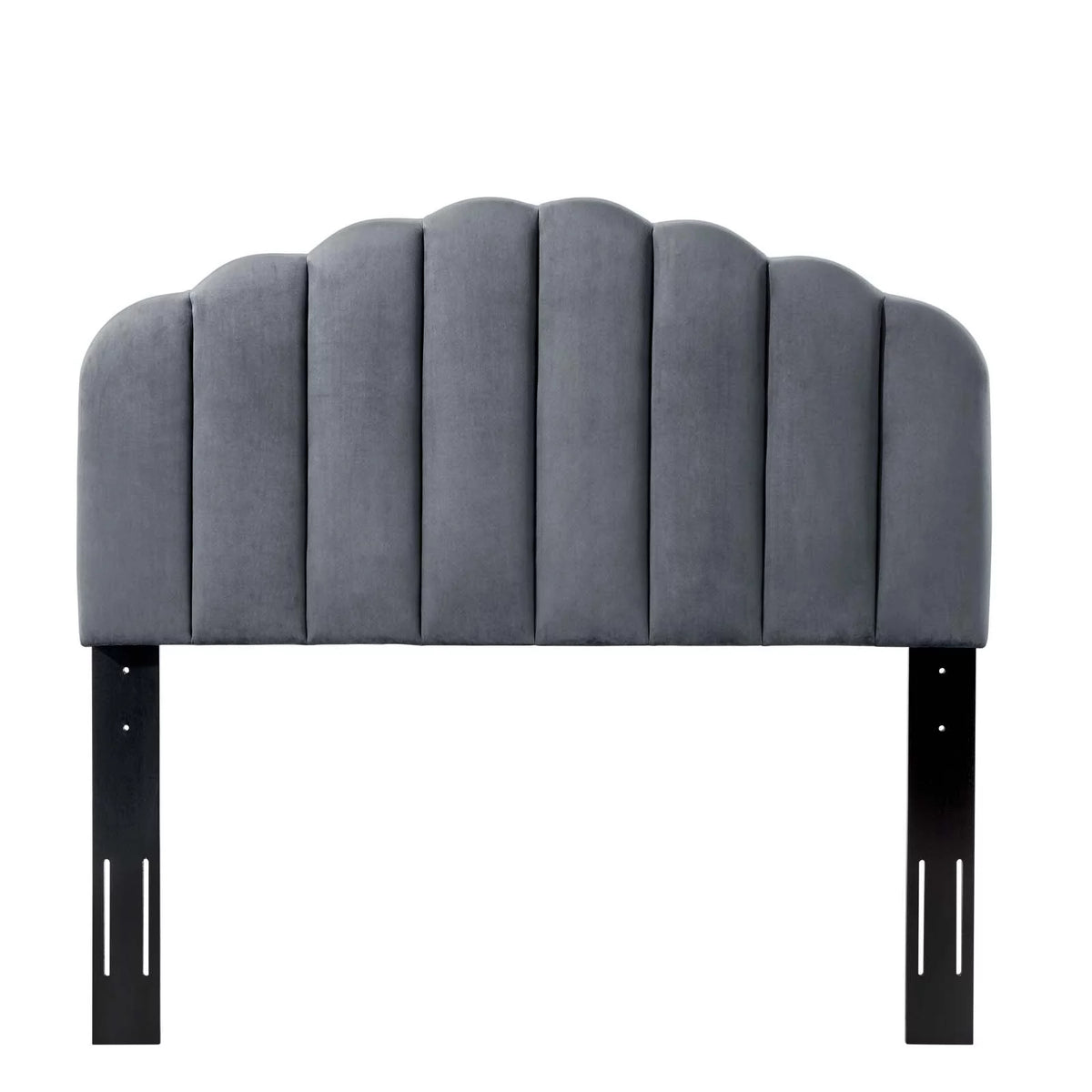 King Size Velvet Dark Grey Headboard V1188