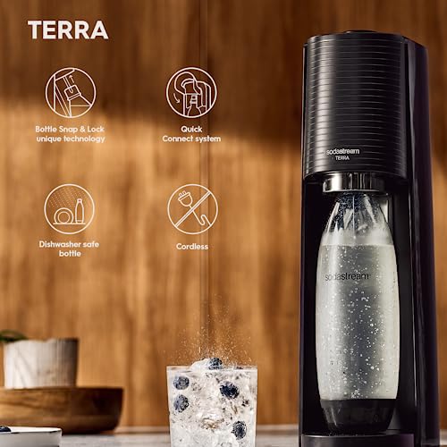 White Sparkling Water Maker with 1L BPA-Free Water Bottle U893