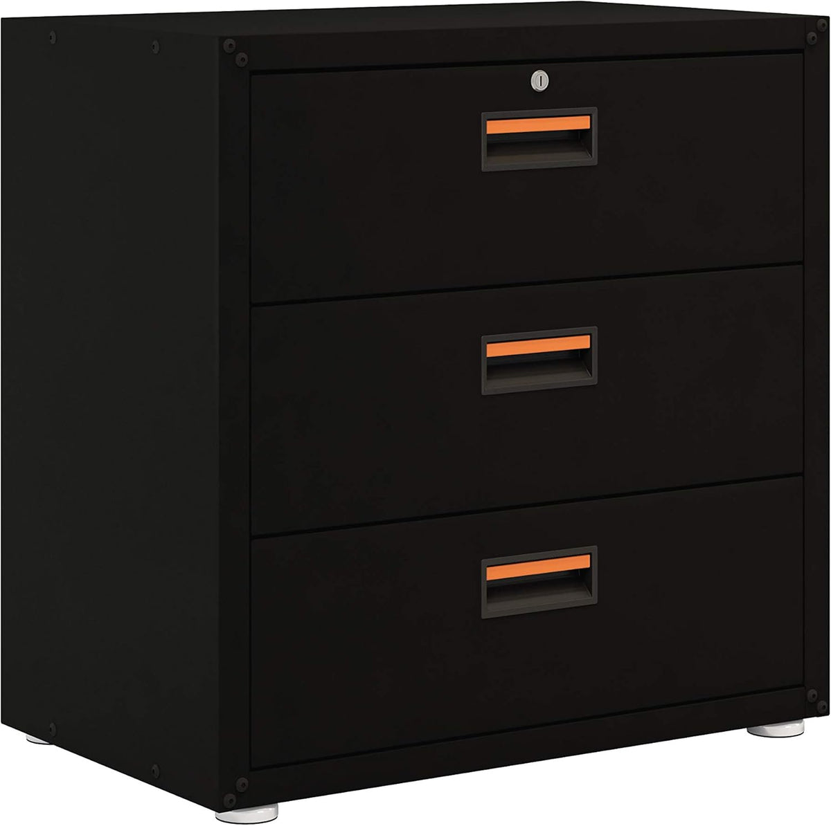 Black 3 Drawer Steel Cabinet U85787