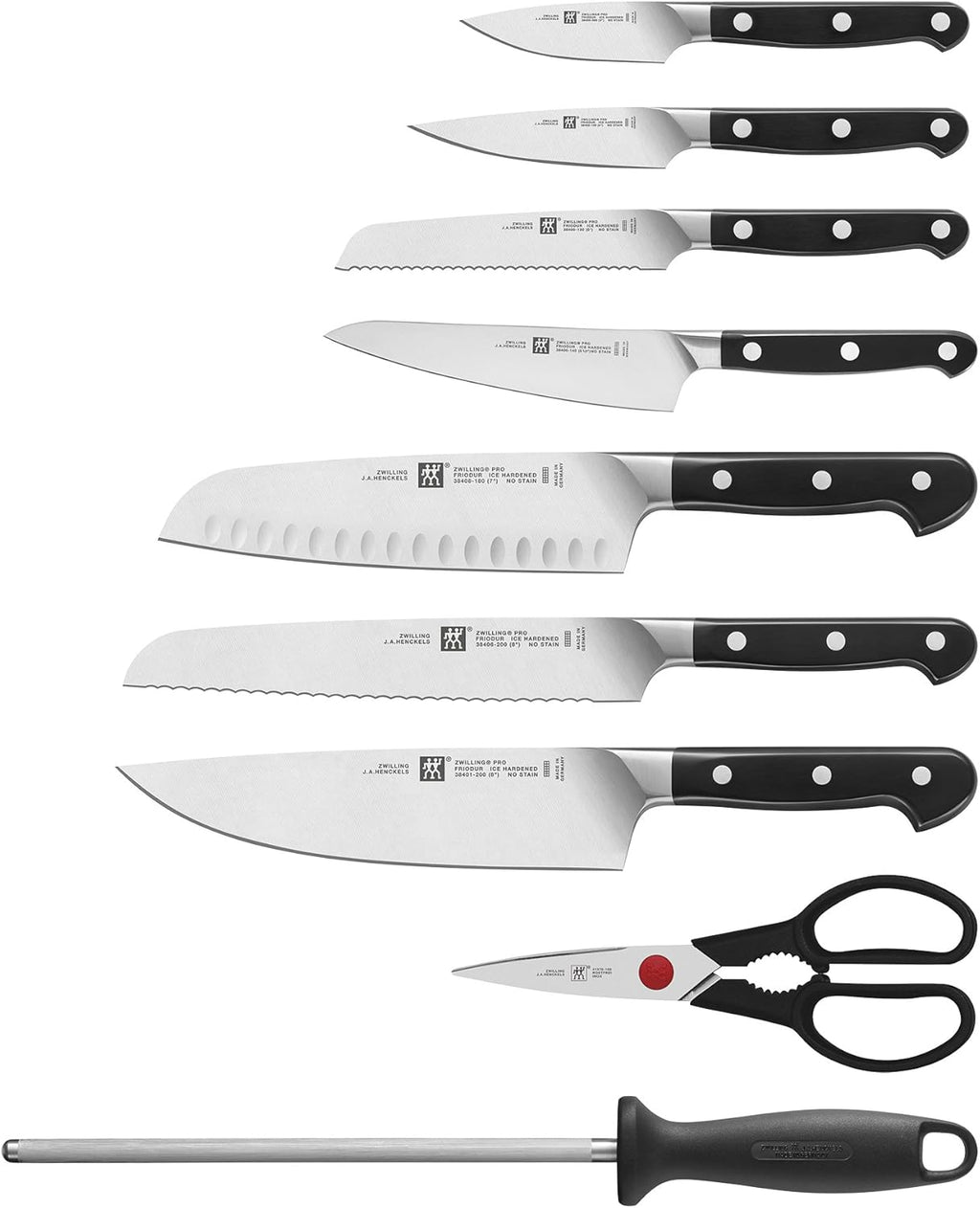 10-pc Acacia Knife Block Set S382