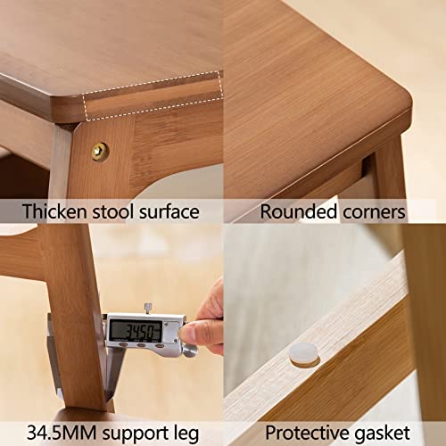 2-Step Folding Solid Wood Step Stool G707