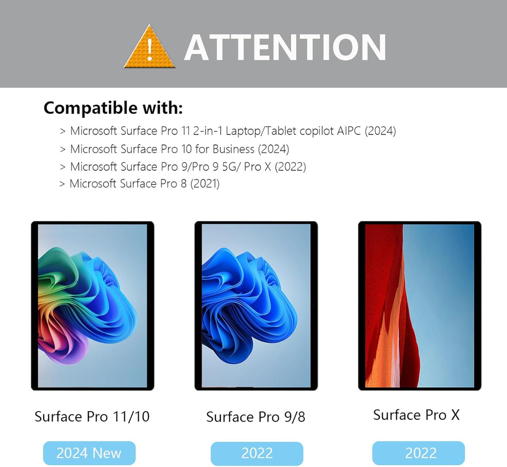 Tempered Glass Screen Protector for Surface Pro 13 Inch, [2 pack] P466563
