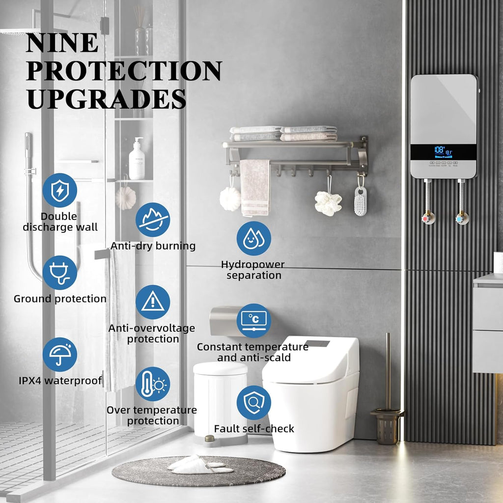 8.5KW 240V Point of Use Electric Tankless Water Heater A985