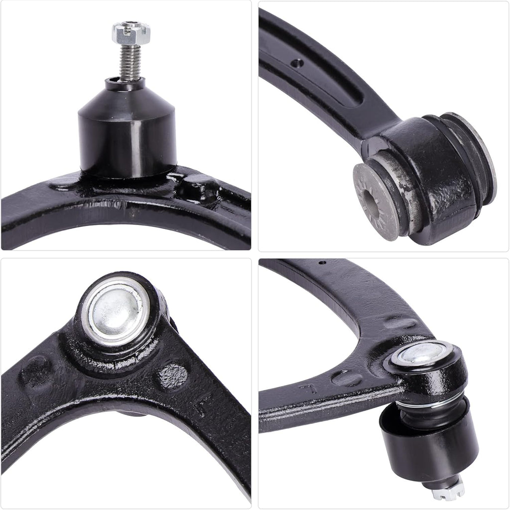 10pcs Front Suspension Kit Upper Control Arms Ball Joint Sway Bar Link Tie Rod Ends Q7737