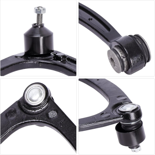 10pcs Front Suspension Kit Upper Control Arms Ball Joint Sway Bar Link Tie Rod Ends Q7737
