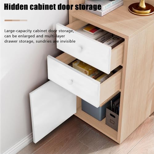 Triangle Corner Cabinet with Open Shelves Drawer Single Door I2026