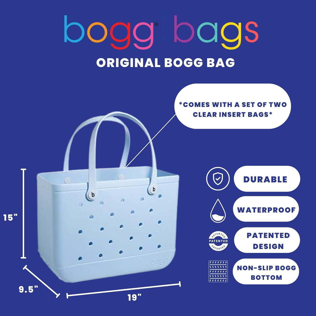 Waterproof Open Tote Bag 19x15x9.5 S962