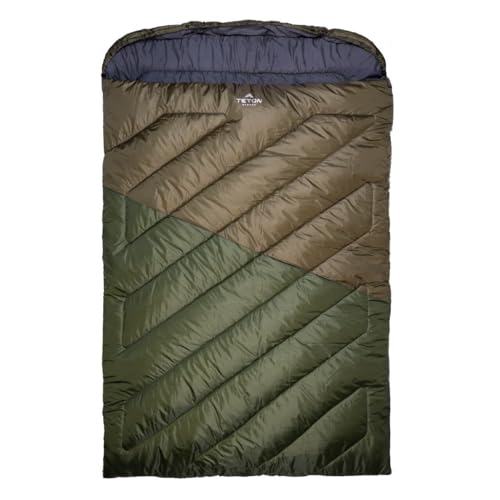 20 Degree 0 Degree Double Sleeping Bag with Compression Sack V736618