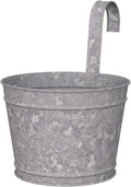 8 inch Over-The-Rail Planter, Aged Galvanized Finish F922