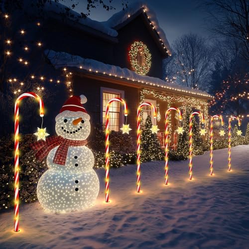 24 Pack Solar Candy Cane Lights with Remote G887