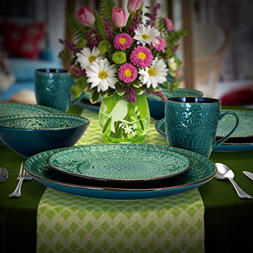 16 Piece Stoneware Dinnerware Dish Set O441