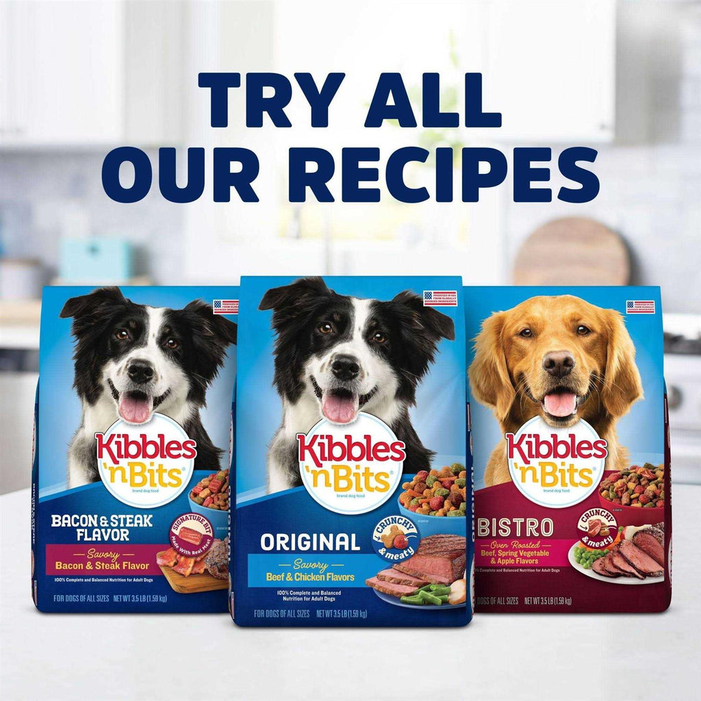 Mini Bits Bacon & Steak Flavor Dry Small Breed Dog Food D61462