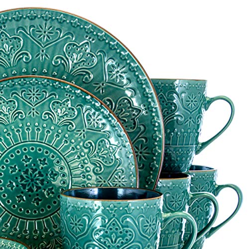 16 Piece Stoneware Dinnerware Dish Set O441
