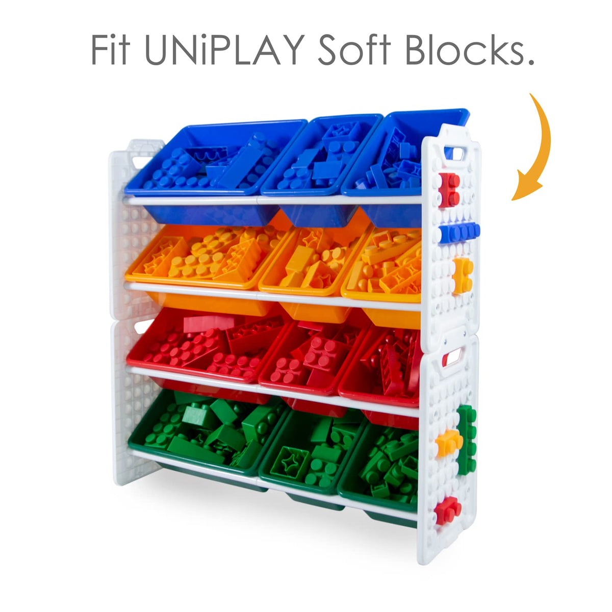 12 Removable Storage Bins Toy Organizer Y357